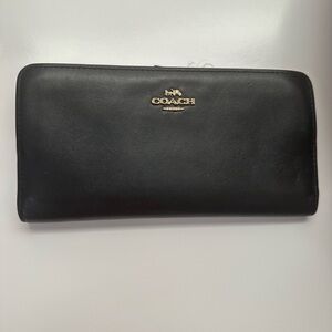 Coach Black Leather Wallet